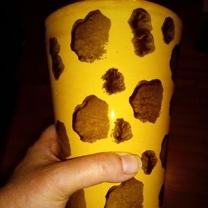 Ceramiche Estruce Made in Italy Glased Leopard Vase